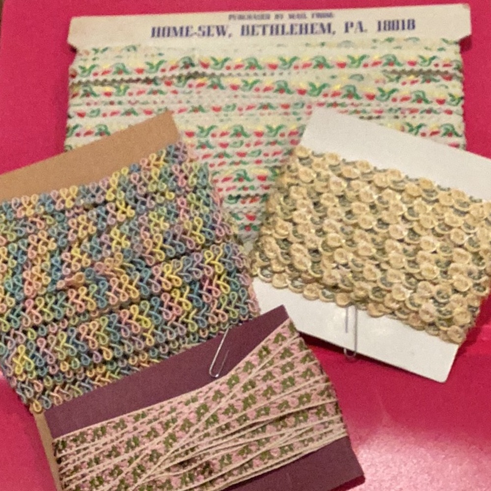 4 Assorted Sewing trims
